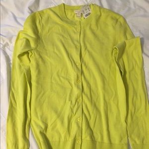 NWT J Crew Cardigan in Yellow
