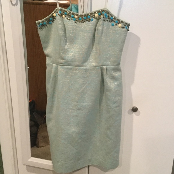Strapless beaded Lilly Pulitzer dress size 10