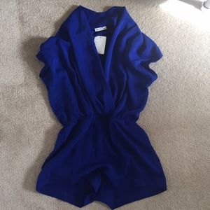 Dainty Hooligan Blue Romper NWT