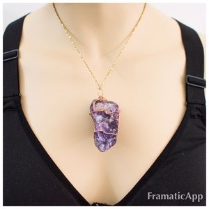 Amethyst Crystal Pendant