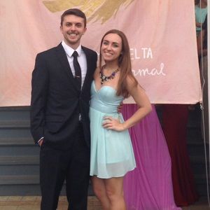 Light Blue Dress with Sequins