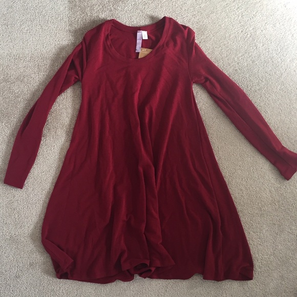 Francesca's Red T-Shirt Dress NWT