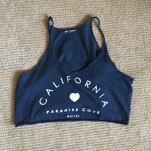 Brandy Melville Graphic Crop Top Tank