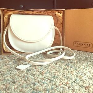 Vintage White Coach Cassidy Mini Bag