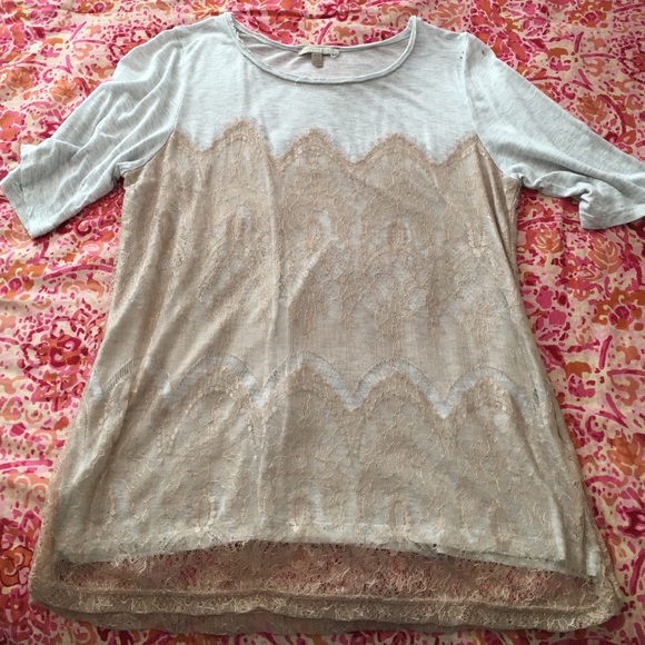 ‼️SOLD‼️Super cute lace tee