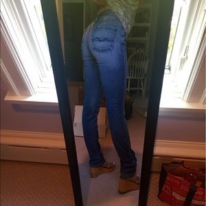 7 for all mankind skinny jean light wash "Roxanne"