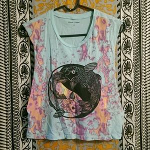 Silence & Noise Pisces Light blue crop top