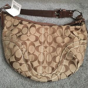 Coach signature hobo