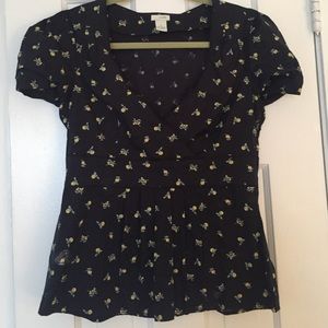 Anthropologie Lemon Blouse