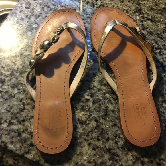 Coach gently worn sandals