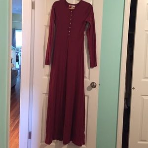 Free People Beach El Topo -Cotton Henley Maxi