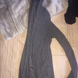 Gray cardigan