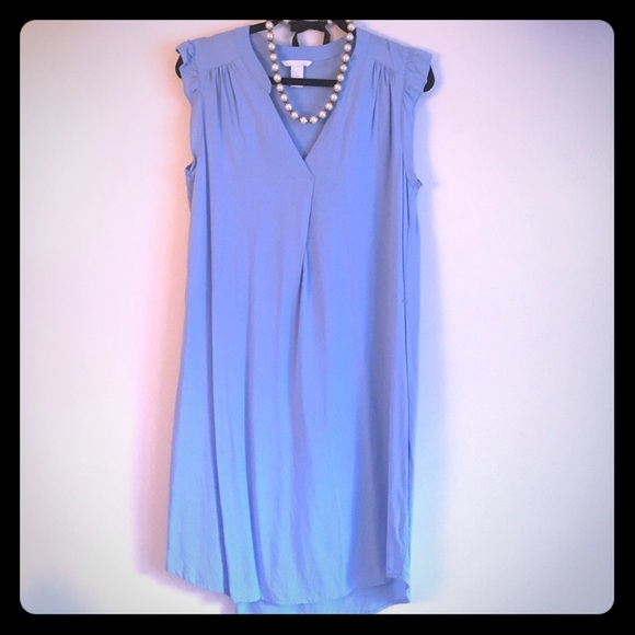 Light blue shift dress