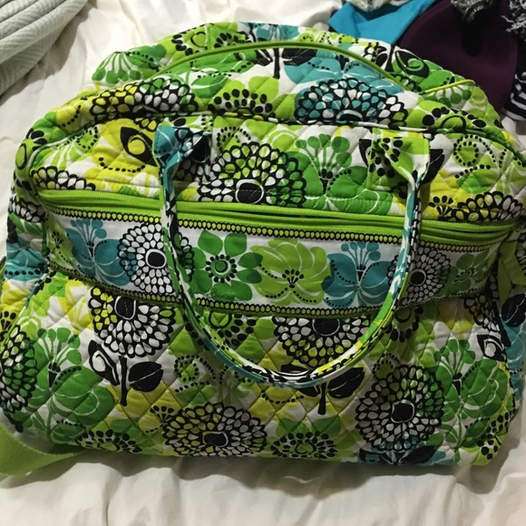 Vera Bradley Weekender in Limes Up