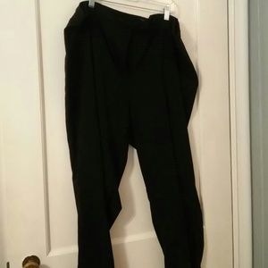 Pinstriped trousers