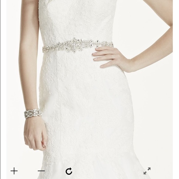 David's bridal trumpet style wedding gown