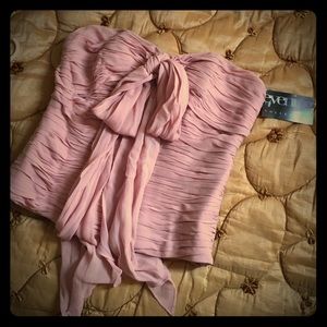 A Chetta B. Pink Strapless Shirt