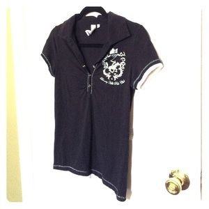 Beverly Hills Polo Club Black Short Sleeve Polo