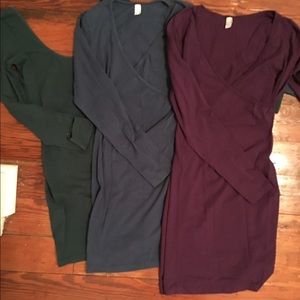 3 Multipack American Apparel Mini Dresses