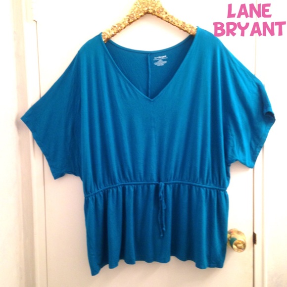 Lane Bryant Jersey Top with Drawstring Waist