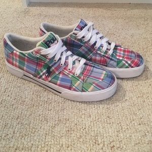 Polo by Ralph Lauren Madras patterned sneaker