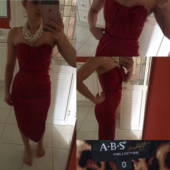 ABS red dress.