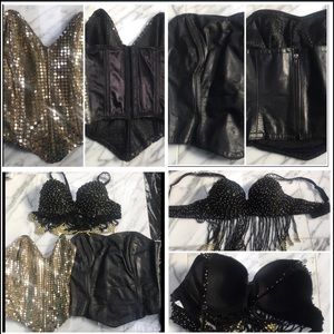 3 BUSTIER TOPS, 2CORSETS, 1 BRALETTE TOP, 2923 CHANEL CRUISE STATEMENT LOOK