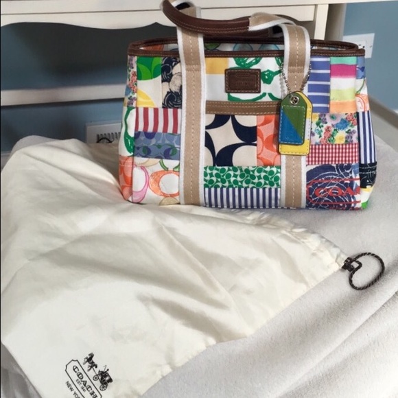 CLASSIC COACH Hampton Patchwork Satchel