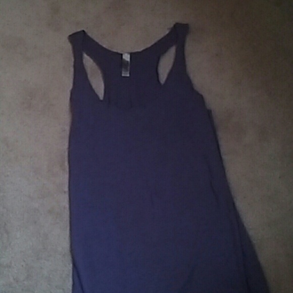 Purple flowy tank top
