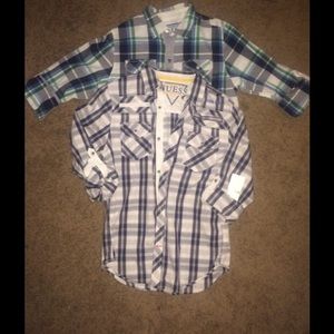 Boys L size 16-18 Guess Shirts (2) NWT