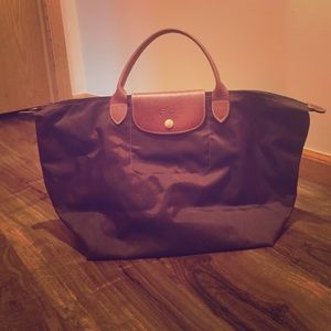 Longchamp Le Pliage Small Handbag, Brown