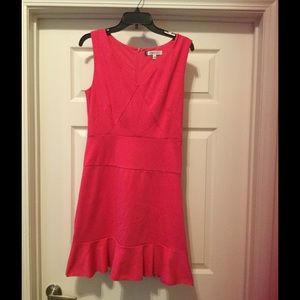 Riviera chic sleeveless ponte sheath dress