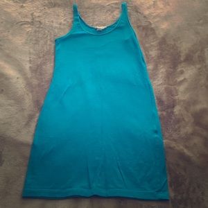 Blue forever 21 shirt dress
