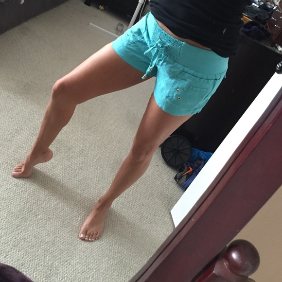 G by Guess turquoise shorts