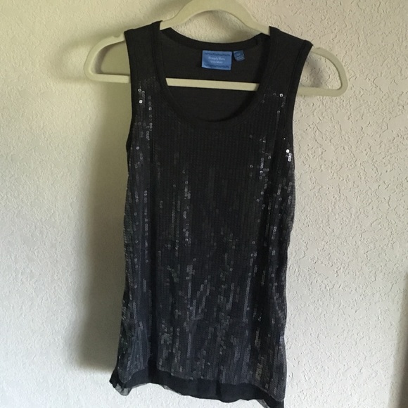 Simply Vera grey sequins all over dressy tunic