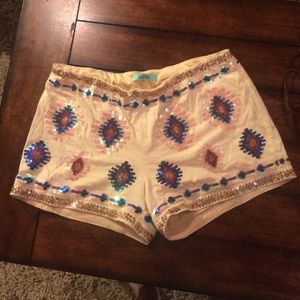 Sequin shorts