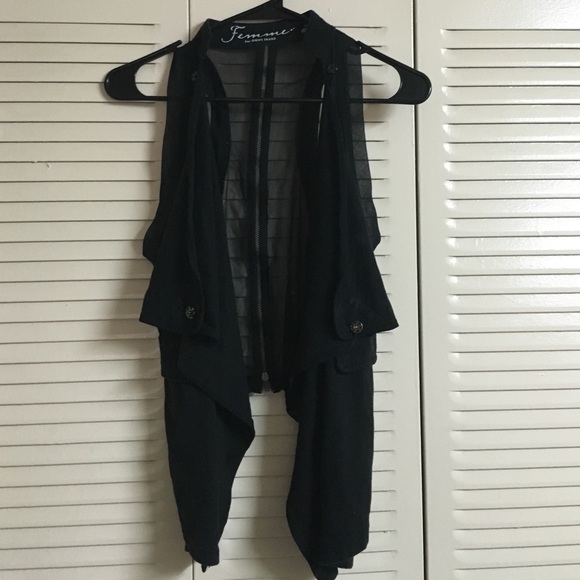 DKNY black vest