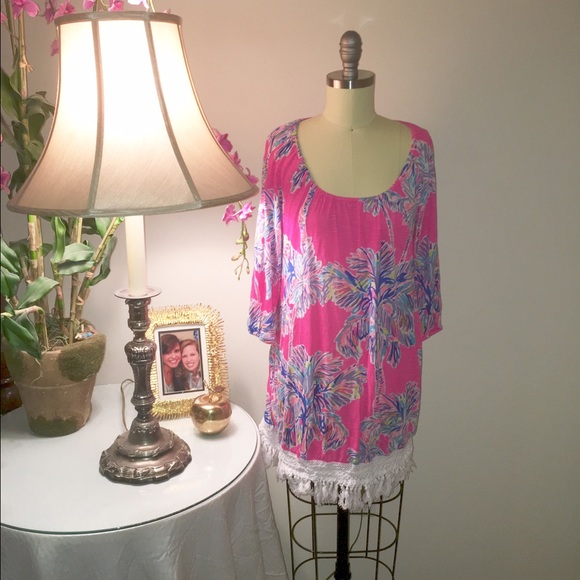 3/4 Sleeve Jersey dress w Country Girl Fringe