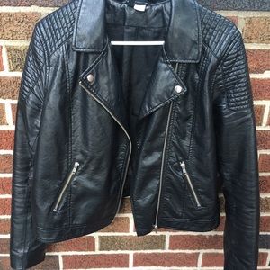 ✨H&M Leather Moto Jacket✨