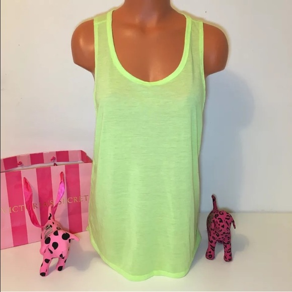 NEW PINK VS OPEN BACK MUSCLE TANK - Picture 2 of 3
