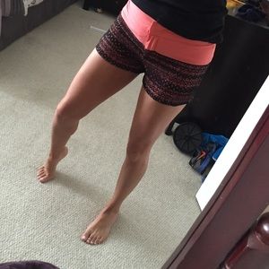 Salmon colored with lace trim shorts!