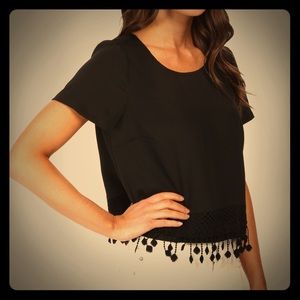 Kensie Black Crop Top *NWT*