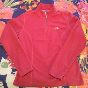 Women's North Face Quarter Zip Pull Over Size M