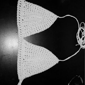 Handmade crochet bikini top