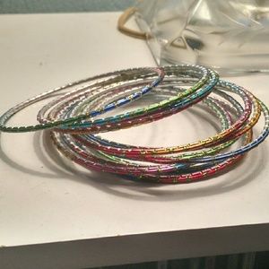 Set of 12 Rainbow Bracelets