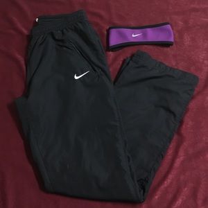 NikeFitDry pants and ThermaFit headband
