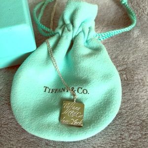 Tiffany and Co. Notes Square Pendant Necklace