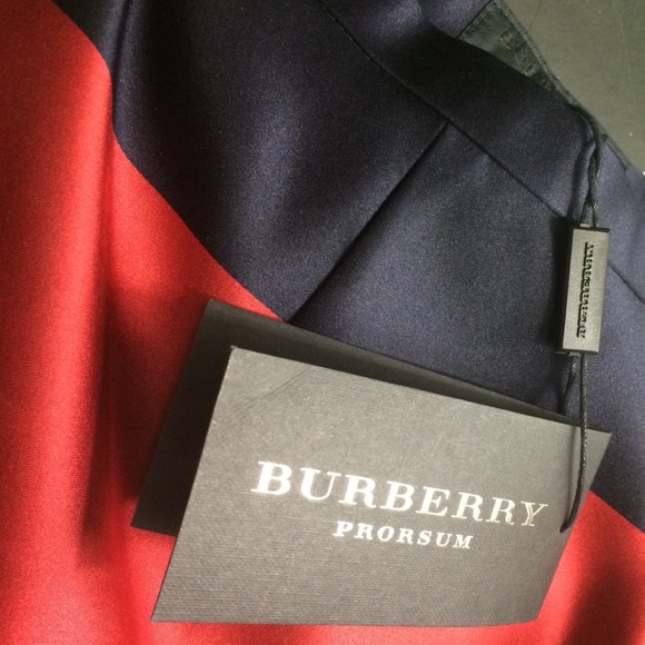 🚫SOLD🚫Burberry Prorsum Navy and Red Pencil Skirt - Picture 3 of 4