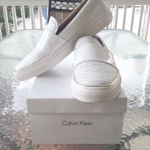 Calvin Klein Rayce Snake Embossed Slip On