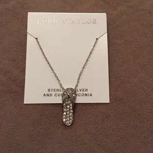 Lord and Taylor flip flop necklace